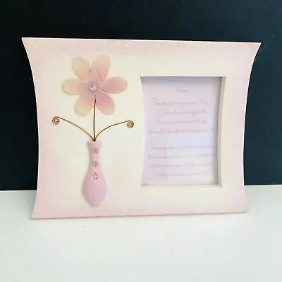 Vintage 'Nan' Poem Frame With 3D Metal Flower & Glitter Gift  • £12.99