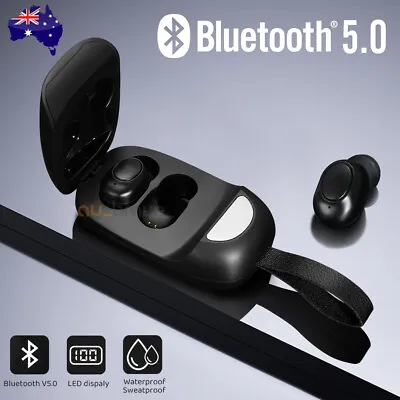 Bluetooth 5.0 Headset TWS Wireless Earphones Mini Earbuds Stereo Bass Headphones • $22.95
