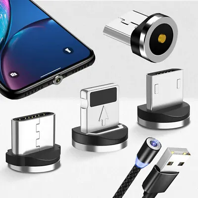 Magnetic Phone Charger Cable Adapter For IPhone Android Type C Micro USB US • $0.99