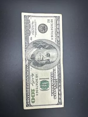 2006 A $100 US One Hundred Dollar Bill FRN Note (NYC Federal Reserve DC PRINT) • $129.99