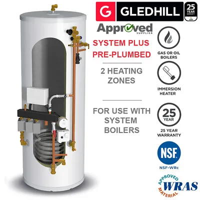 Gledhill Stainless Lite Pre-Plumbed IND300 Unvented Cylinder System Boilers • £1439