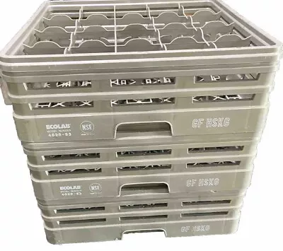 Eco Lab Dishwasher 20 Compartment Cup Carrier Model 4020-s3 Set Of 3 • $120