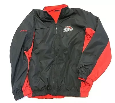 REEBOK Mississauga Ice Dog Red & Black Adult Men's Reversible Athletic Jacket • $39.96