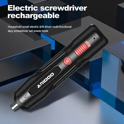 Mini Rechargeable Cordless Electric Screwdriver Drill USB Charging Power Tool • $13.41