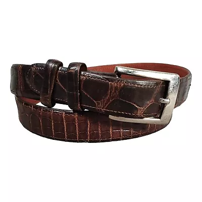 Torino Elite Genuine Alligator Belt - Men's Luxury Leather Accessory Made In USA • $109
