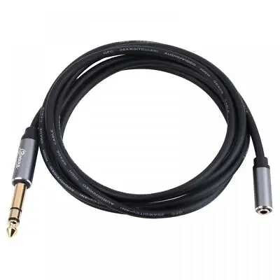 6.35mm Male(1/4 Inch) To 3.5mm Female (1/8 Inch) Headphone Jack Cable 1.8m • £8.95