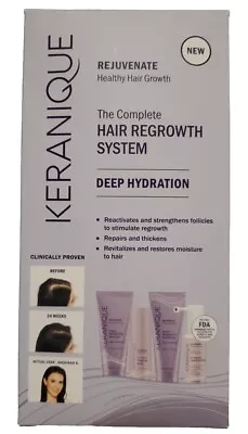 Keranique Hair Regrowth System Kit System Deep Hydration Thickens Exp 7/25 • $24.98