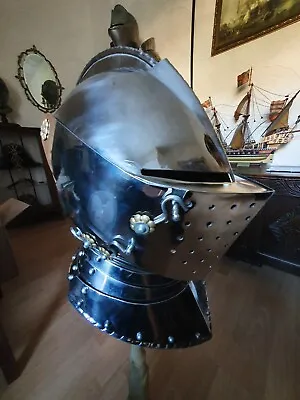 Medieval Tudor Armet Helmet • £199