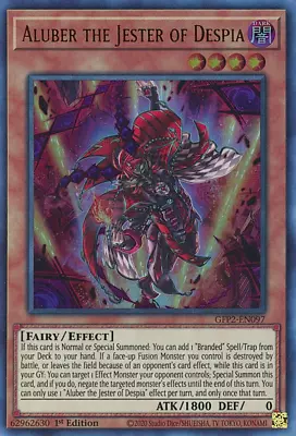 $14.50 • Buy Aluber The Jester Of Despia - GFP2-EN097 - Ultra Rare - 1st Edition - Yugioh