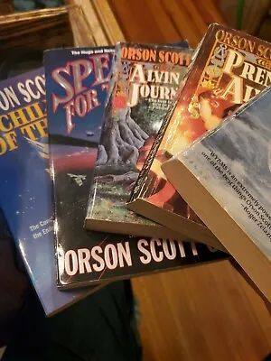 $8.49 • Buy Orson Scott Card Sci Fi Book Lot Of 6 Alvin Journeyman Wyrms Speaker For The Dea