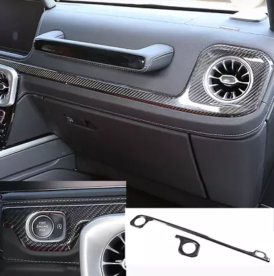 For Benz G-Class 19-22 G63 Carbon Fiber Center Console Air Vent Dashboard Cover • $297.36