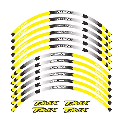 Motorcycle Wheel Rim Tape Decal Stripes Sticker For Yamaha TMAX530/560 TMAX500 • $11