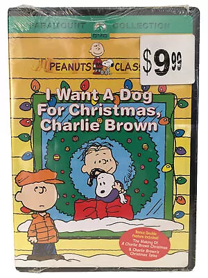 I Want A Dog For Christmas Charlie Brown (DVD 2004) Watermarks! New! Sealed! • $11.95