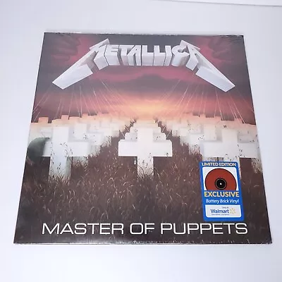 Metallica Master Of Puppets Vinyl Record LP Red Battery Brick Limited Edition  • $29.97