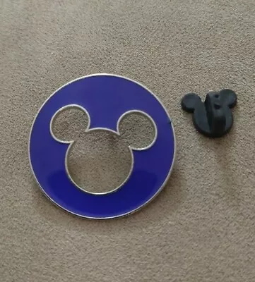 Disney Trading Pin - Mickey Mouse Icon Blue Cutout • $3.99