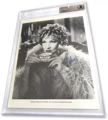 Marlene Dietrich Signed Autographed Magazine Photo Legendary Actress BAS 8404 • $299.99