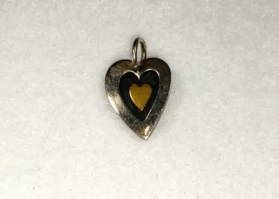 Vintage .925 Sterling Silver Far Fetched Mexico Heart Pendant • $29.99