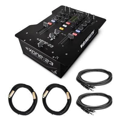 $449 • Buy Allen & Heath Xone:23 2+2 Channel DJ Mixer Bundle With XLR And RCA To TS Cables
