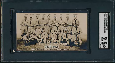 1913 Fatima Cigarettes T200 Pittsburgh Nationals Sgc 2.5 Good+ Honus Wagner • $1799.99