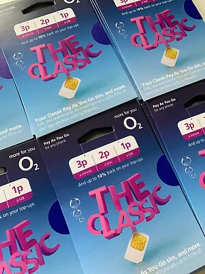 O2 Sim Card - New & Sealed Only 99p O2 Classic Pay As You Go Sim Card 02 O2 PAYG • £1.99