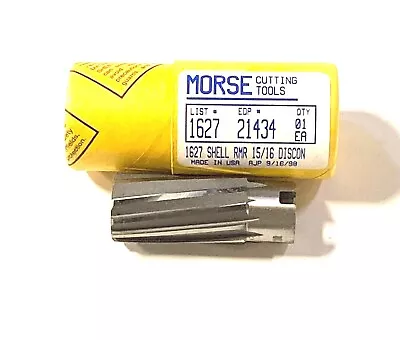 Morse 15/16  Shell Reamer HSS Left Hand Cut Right Hand Spiral USA Made 21434 • $15.99