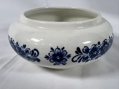 VTG DELFT Blauw Blue Floral 5.5  Bowl Vase Dish Hand-painted Holland • $25