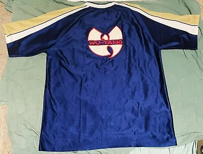 VINTAGE Wu Tang Jersey Mens WU WEAR 1990s HIP HOP Embroidered RAP Streetwear EUC • $150