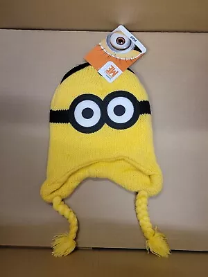 Despicable Minions Me2 Yellow Reversible Beanie Hat 100% Original 2 Faces New • $16.99