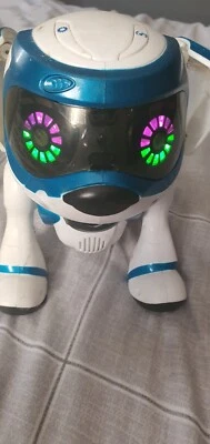 £9.99 • Buy TEKSTA BLUE ROBOT ROBOTIC DOG PUPPY TOY ELECTRONIC PET Working