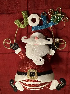 $15.99 • Buy Pier 1 Christmas Glitter Santa Christmas Ornament