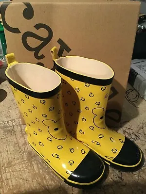 £9.99 • Buy Cayole Yellow Kids Childrens Wellies Wellington Boots Welly's Brand New 