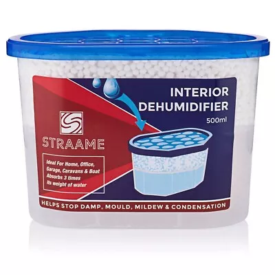 £16.45 • Buy 500ml Large Interior Dehumidifier Draws In Moisture Stops Damp Condensation