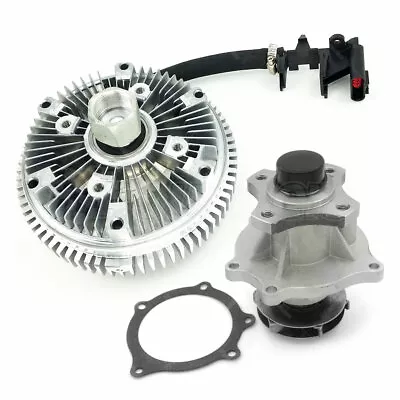 Water Pump & Fan Clutch Kit For GMC Envoy Isuzu Ascender Chevrolet 4.2L L6 DOHC • $87.99