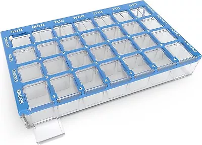 4-Times-A-Day Weekly 7 Day Pill And Vitamin Organizer Pill Planner Medium • $43.85