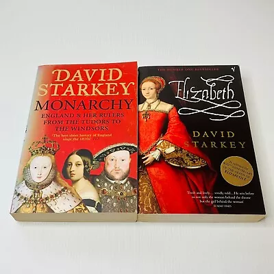 David Starkey - Monarchy; Elizabeth - 2 Book Bundle • £3.95