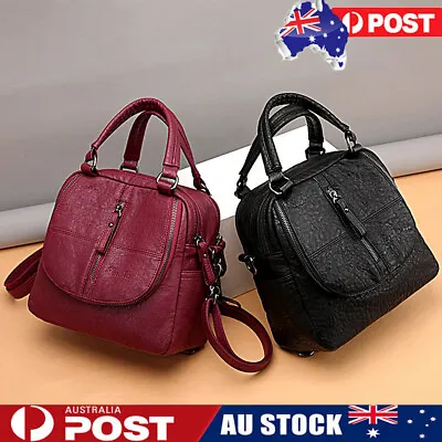 Fashion Designer Women Leather Handbag Rucksack Ladies Backpack Shoulder Bag CG • $23.19