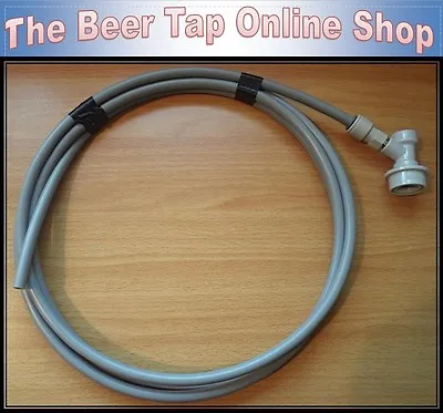 3/8 Beer Gas 2m Pipe Line + Ball Lock Disconnect John Guest Push-Fit Corny Keg  • £9.99