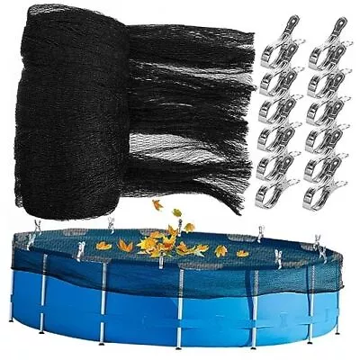  21 Feet Round Pool Leaf Net Cover - Pool Safety Net With 12 Pcs Swimming Pool  • $69.45