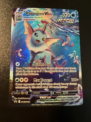 Pokémon TCG Vaporeon VMAX Sword & Shield SWSH182 Holo Promo • $32