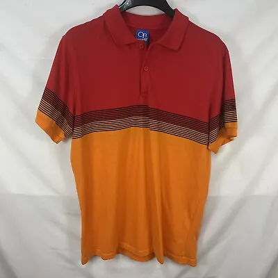 Vintage 90s Ocean Pacific Op Sunset Striped Polo Shirt Size M Usa Surf Skate • $49.99