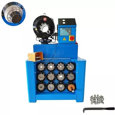 220V 0.55 -2.72  Hose Tubing Crimper Hydraulic Pipe Pressing Crimping Machine • $4910