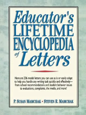 Educator's Encylopedia Of Letters Mamchak 9780137954360 Fast Free Shipping+= • $60.12