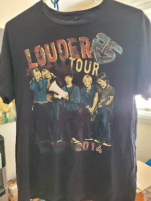 BEST R5 LOUDER 2014 Tour Shirt LARGE Austin Moon Ross Lynch RETRO Vintage SIZE M • $19.02