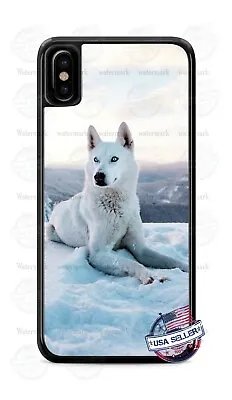 Gray Eye White Wolf Animal Custom Design Phone Case For IPhone 12 Samsung Google • $16.95