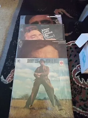 Johnny Cash Vinyl Records Lot • $39.99