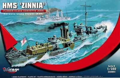 Mirage Hobby 350802 - Hms Zinnia - Flower Class Corvette K 98 - 1:3 50 • £16.67