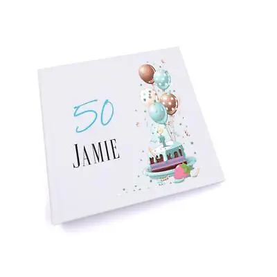 £15.49 • Buy Personalised 50th Birthday Gifts For Him Photo Album UV-618