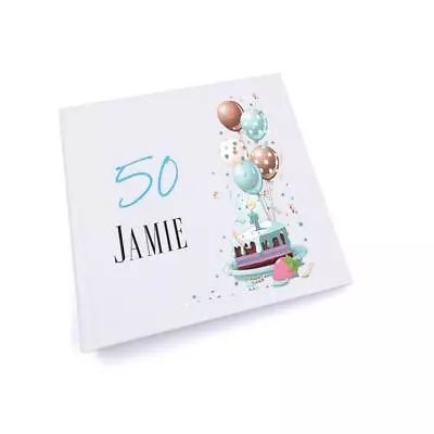 £15.49 • Buy Personalised 50th Birthday Gifts For Him Photo Album UV-618