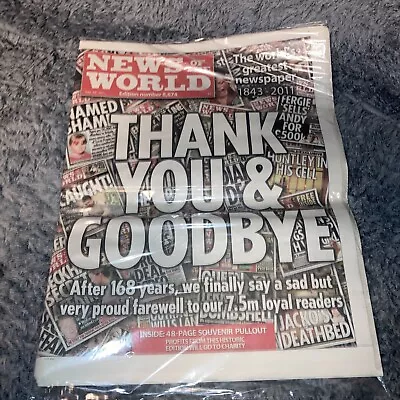 News Of The World - Final Edition 10.7.2011 (Sealed) • £7.99