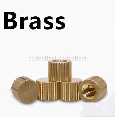 Brass Flat Head Knurled Nuts M2 M2.5 M3 M4 M5 M6 • $4.69